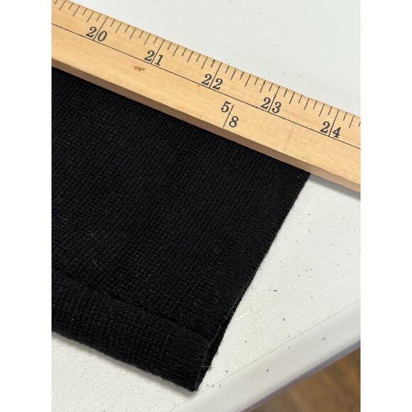 J.CREW Cardigan Sweater Women Small Black Knit Wool Blend Long Sleeve Open Front - Picture 6 of 7